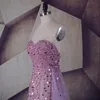 Işıltılı See Through Akşam elbise Etek Ile Sevgiliye Sequins Boncuklu Backless Mermaid Abiye İnanılmaz Seksi Gelinlik Modelleri