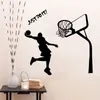 Giocatore di basket Dunk Decalcomanie da muro Pareti rimovibili Decorazioni per l'arte Adesivo da parete fai da te Adesivo Nursery per la camera dei ragazzi Soggiorno Bed318b