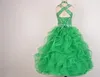 Ritzee Girls 2021 new Beads Halter Girls Pageant Dresses Little Girl Ball Gown Big Kids Full Length Cap Sleeve Custom Made Girls P2098519