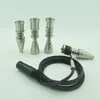 チタンネイル6 in 1 Domeless GR2 G2 FOR FALT 10mm 16mm 20mmヒーターコイルの両方の男性の雄の関節14mm 18mmオイルリグガラスボンウォーターパイパー