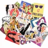 51 Pcs Mixed Sexy and Vulgar Stickers for Luggage Laptop Car Styling Waterproof Cool Sticker Bike Trunk Guitar Decals250Y