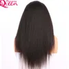 Kinky Rechte 13x4 Kant Front Pruik met Baby Haar Virgin Menselijk Haar Pruiken Yaki Pre-Plucked Hairline voor Black Women