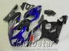 Gratis Anpassa ABS-kit för SUZUKI GSXR600 GSXR750 2004 2005 K4 GSXR 600 750 04 05 Blue Black Fairings Set FG73