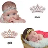 Härlig Princess Tiara Headband Royal Baby Pearl Crown Baby Headband Rhinestone Barn Tillbehör Crystal Crown Hair Band Gratis frakt