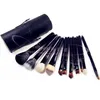 12 PCS Makeup Brush SetCup Holder Professional 12 pcs Makeup Brushes Set Cosmetic Brushes With Cylinder Cup Holder3802243