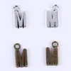 2015New fashion antique silver copper plated metal alloy selling A-Z Alphabet letter M charms floating 1000pcs lot #013x256k