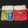 Ruban fait à la main Broderie Grands sacs-cadeaux Patchwork Pochettes à bijoux Cordon Satin Emballage cosmétique Parfum de lavande Sac de rangement