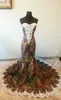 Lace Mermaid Dresses with Strapless Sexy Camo Bridal Custom Made Floor Length Long Wedding Dress Spring Style