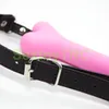Knochenform Mund Knebel -Zurückhaltung Ball knagniert neue Style BDSM Soft Bondage Gear Gagging -Gerät Pink Red Black Silicon Slave Sex Toys B04404894