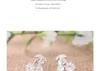 925 Sterling Silver Stud Earrings Fashion Jewelry Little Cherry Diamond Crystal Elegant Style Earring for Women Girls High Quality