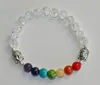 SN0223 cristal Quartz pierre bouddha Chakra puissance énergie Bracelet reiki mala perles prière spiritualité esprit corps esprit bracelets