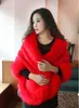 Ny Vinter Kvinnor Faux Fur Cape Cloak Coat Ärmlös Poncho Varm Outwear Cardigan Fur Coat C3226