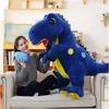 Dorimytrader large pop anime Tyrannosaurus rex plush toy huge cartoon dinosaur doll dinosaur eggs christmas gift 63inch 160cm