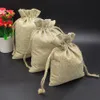 NATURAL BURLAP BAGS Candy Gift Bags Wedding Party Favor Pouch JUTE HESSIAN DRAWSTRING SACK SMALL WEDDING FAVOR GIFT