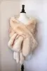 2019 New Bridal Stick Wraps Colorful Faux Fur Shawl Women Winter Wrap For Girl Prom Cocktail Party Cheap In Stock4169102