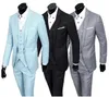 En stock Dernière Mens Costumes de mariage Version coréenne Slim Fit Groom Smokings Homme Business Costume décontracté Hommes Costumes Costumes de bal classique