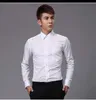Nieuwe stijl Topkwaliteit Witte Heren Bruiloft Apparel Bruidegom Draag Shirts Man Shirt Kleding OK: 02