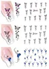 Wholesale-50pcs 2015 50 Designs Elegante Frauen Nail Art Wasser Aufkleber Abziehbilder 3D DIY Full Wraps Folien Dekorationen Blumenrebe XF1422-1469