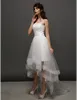 ドレス2016 New Hot Fashion Streak Ball Gown Ivory Simmetrical Strapless Seveless Tulle Wedding Dresses 003