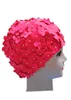 Ladies Petal Flower Vintage Style Swimming Hat Cap Big Size 6 colors Free Shipping