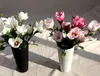 Artificial flowers 42cm high magnolia flowers Recommend ceremoniously mangnolia suit for home decorations free shipping SF010