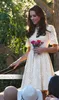 Luxury Women Princess Dress Short Sleeve Kate Middleton A-Line Dresses WF009