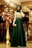 2019 Urocze ciemne fioletowe muzułmańskie sukienki wieczorowe hidżabu długie rękawy plus koronkowe aplikacje PROM PROM SUKIETA FORMALNA SUNKS7963837