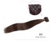 S 7A 100 Clip Indian Remy Human Hair Clip في ملحقات الشعر 7pcs مجموعة كاملة من الرأس 16Quot24quot Multiply Colors2401865