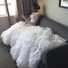 Afican vestidos de casamento mangas compridas de renda ilusão decote sereia forma vestidos de noiva vestido de noiva babados ruched apliques frisado 2015