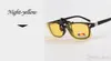 Lunettes de soleil jaune nuit Clip Myopia polarisé unisexe lentille ultra-légère sur lunettes de soleil UV400 lunettes de conduite avec emballage gratuit DHL FedEx