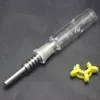Colecionador de néctar com titanium tip mini hookahs refrigerado por água e tubo de concentrado à prova de derramamento