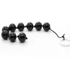 Black Glass Anal Beads Butt Plug Anus Balls Stimulator In Adult Games For Couples Erotic Sex Products Toys For Women And Men3535441