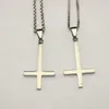 Invertido Cross of St Peter Titanium Aço 316Lstainless Colar de Pingente de Aço Lúcifer Satanás Moda Vintage Punk Jóias