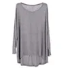 Nuevo 2014 Otoño Casual Mujer Señora Long Loose Bat Camisetas Tops Tees 4 Colores B11 CB033752