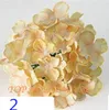 Nya färger 15cm / 6 'Konstgjorda silke hortensia blomma huvuden för DIY Wedding Wall Arch blomma bukett hem dekorativa blomma