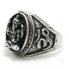 2pcs Fast Shipping Hot Selling Ganesh Ring 316L Stainless Steel Fashion Jewelry Cool Biker Lotus Ganesh Ring