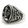 2st Snabb leverans Hot Selling Ganesh Ring 316L Rostfritt Stål Mode Smycken Cool Biker Lotus Ganesh Ring