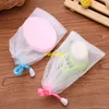 50 stks / partij Gratis Verzending 9 * 15cm Zeep Blister Mesh Zeep Net Schuimende Net Easy Bubble Mesh Bag Willekeurige Kleur