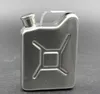 5oz Oil Jerry Can Hip Flask Wine Pot rostfritt stål Bränslebensin bensin kan höftkolv