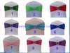 DHL 100PCS pick colors hemmed spandex lycra chair bands elastic chair sash chair band with buckle wedding more than 60 colors 244v