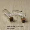 50 Stück 10 ml kleine Glasflaschen, Fläschchen, Gläser mit Korkkorken, dekorative, verkorkte, kleine Mini-Wising-Glasflasche für Anhänger