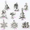 100pcs / parti 16.6x14mm Tibetansk silver Jingle Bell Jul prickar Bells Charms Pendants Fashion Fit Armband Halsband Örhängen L793