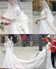 Oszałamiająca Kate Middleton Suknie ślubne Królewskie Skromne Suknie Ślubne Koronki Długie Rękawy Ruffles Cathedral Train Custom Made Wysokiej Jakości Brides