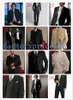 Tuxedos de mariage noir, nouveaux smokings de marié à deux boutons, costume de mariage pour hommes (veste + pantalon + cravate + gilet) 10