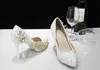 Distingué luxe perle mousseux verre pantoufle chaussures de mariée chaussures de mariage talons hauts chaussures habillées femme chaussures de mariage Lady's Party Proms