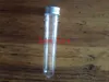 .Free Shipping brand new 40ml Transparent Mask Bath Salt Test PET Tube 40ml Clear Plastic Cosmetic Tube With Aluminum Cap