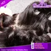 GreatreMy Silk Base Closure Brazylijskie dziewicze włosy głębokie fala kręcona część część górna koronkowa zamknięcie Bielone węzły Naturalny kolor Szybki shi6717193