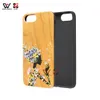 Capas de telefone para iphone 8 7 6 mais 11 12 pro máximo 2021 moda madeira natural 3d sublimação design personalizado gravado tampa traseira casca grossista