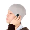 Novos chapéus de música do bluetooth macio quente gorro cap com fone de ouvido estéreo fone de ouvido sem fio microfone microfone chapéu de malha 6 cores c477