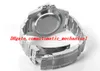 Top Quality Luxury Wristwatch Original Box Black Ceramic Bezel Dial 116610 16610 Stainless Steel Bracelet Automatic Mens Men'288a
